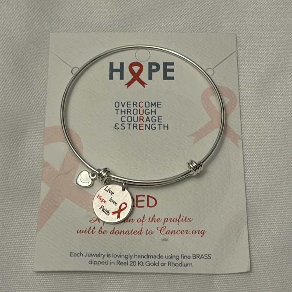 Lauren Spencer “Hope” Bracelet Silver Nip